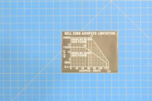 206-072-665-001 - Decal, Nameplate, Bell 206