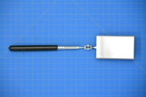 JHW40257 - SWIVEL INSPECTION RECTANGULAR MIRROR DIAMETER 2-1/8" X 3-1/2"