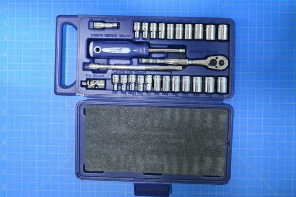 JHW50672B - 27 PC 1/4" DRIVE SOCKET AND DRIVE TOOL SET