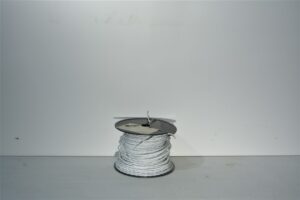 M27500-20TG2V64 - Wire, 20 AWG, 2 Connector, Tin Plated Copper Conductor, Extruded ETFE, Extruded White ETFE Jacket, Double TBC Round Shield, Sold By The Foot