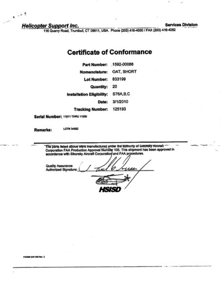 1592-00088 - Trace and CoC